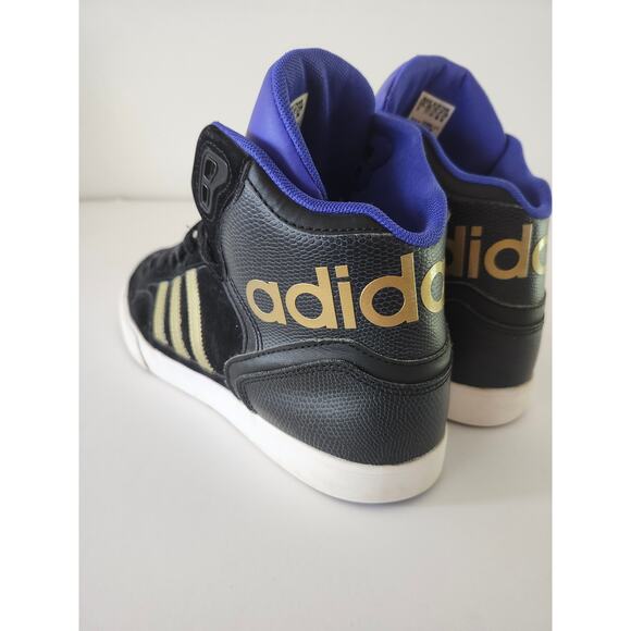 Adidas AR 2.0 Men\'s Black Gold Purple 9 Athletic Sneaker Retro High Top